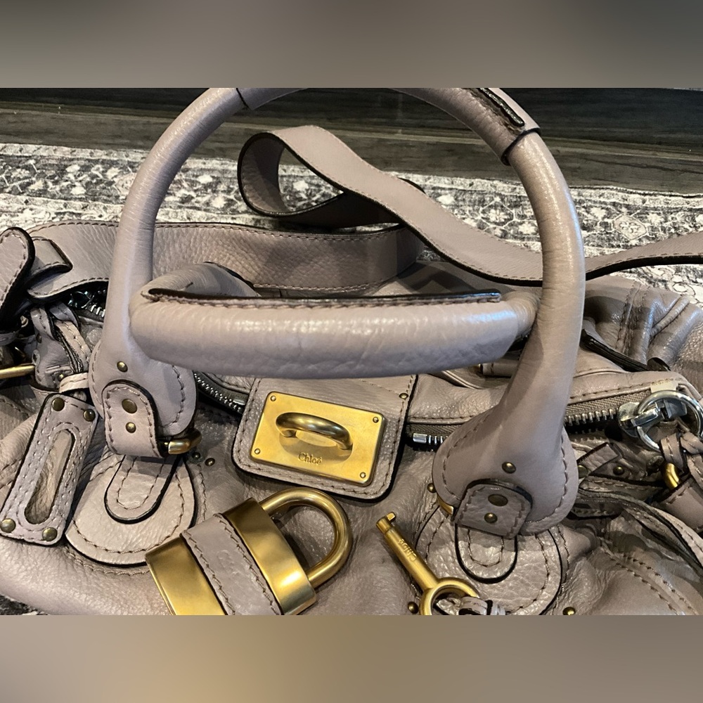 Chloe’ Leather Paddington Handbag w/Crossbody Strap Made in Italy - Picture 10 of 14